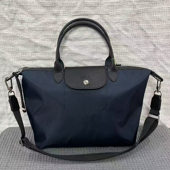 Longchamp Handbags - Medium Longchamp Navy Blue Crossbody Bag